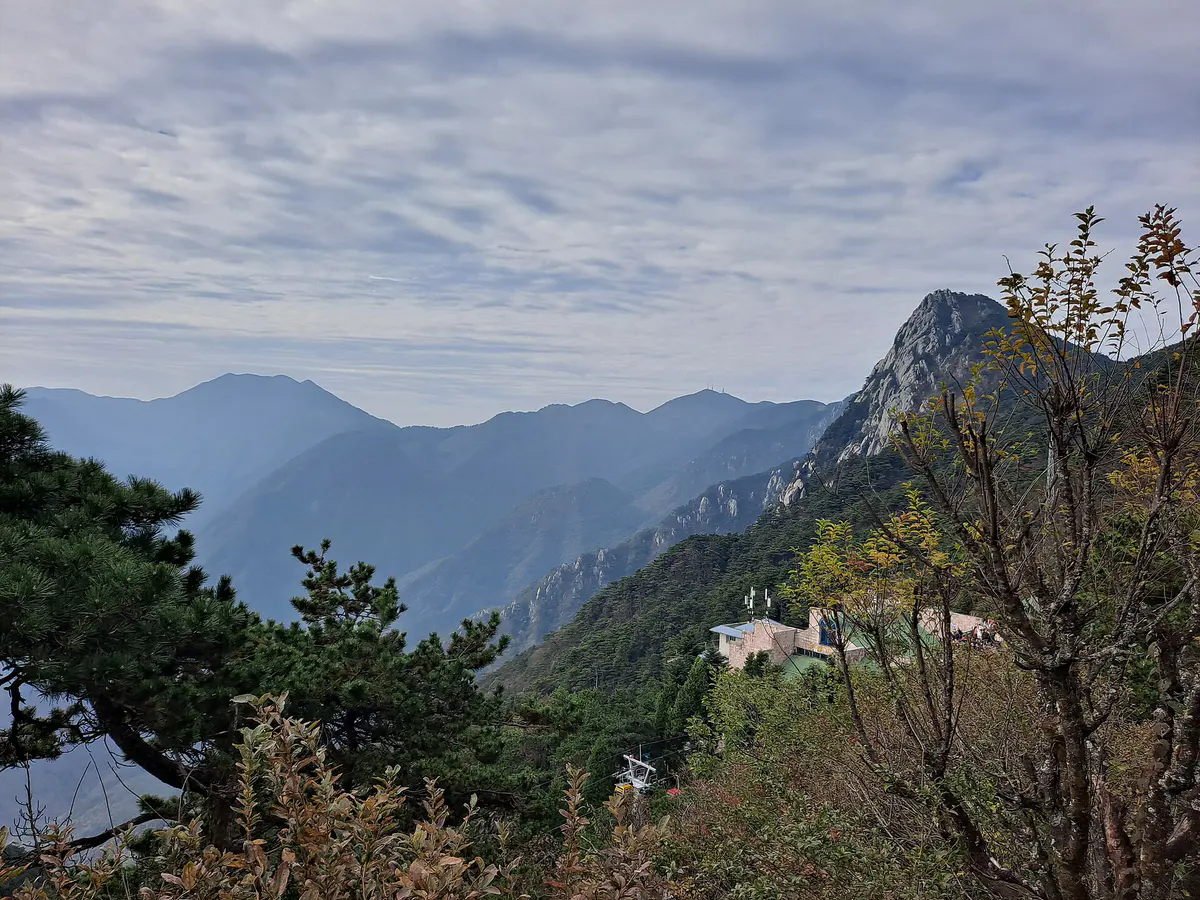 庐山含鄱口标志性晚霞摄影景观